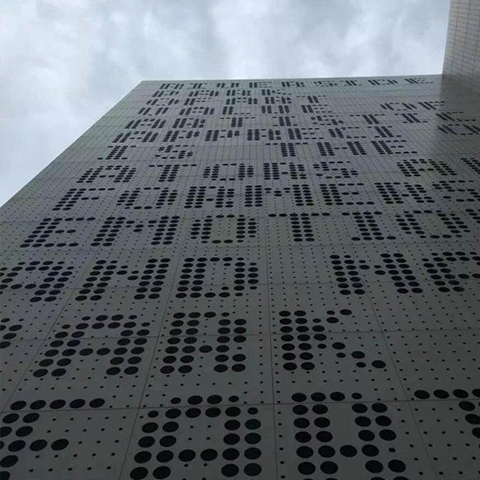 外立面沖孔鋁板幕墻